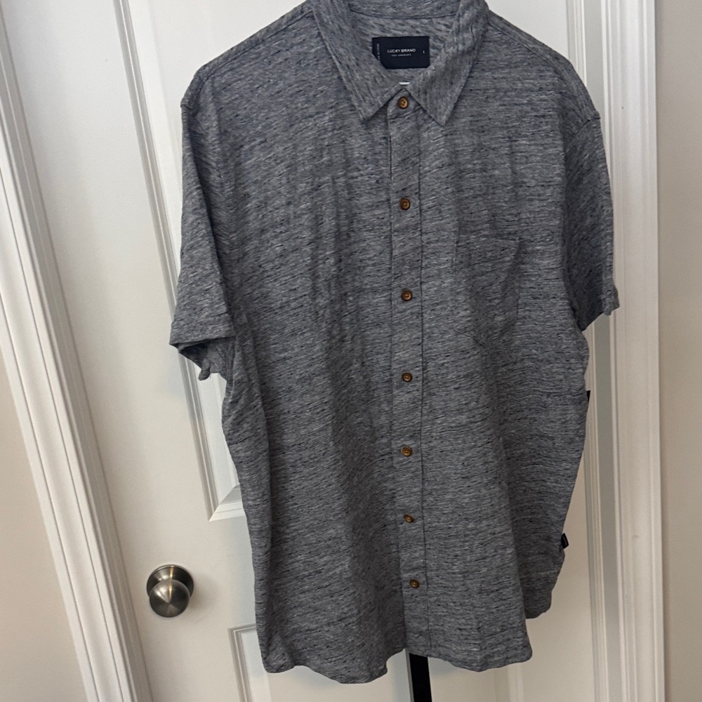 Lucky Brand Charcoal Button-Down Shirt